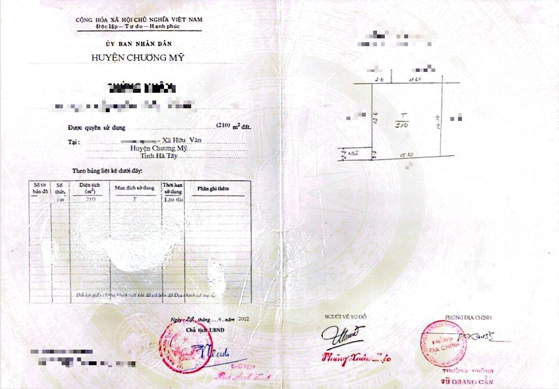 Hình ảnh Bán Đất Full Thổ Cư 210m Tại Hữu Văn Gần Mặt Đường Nguyễn Văn Trỗi Giá Chỉ Vài Tỷ